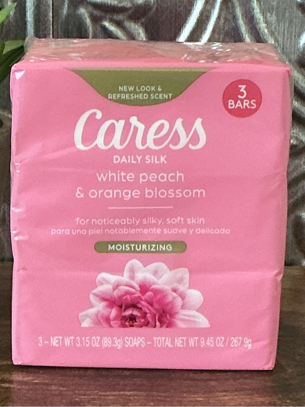 Caress Daily Silk Bar Soap White Peach & Orange Blossom 3 Pack